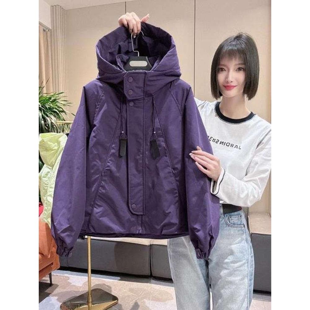 2025春秋休闲设计感冲锋衣夹克上衣女大码洋气显瘦棒球服风衣外套