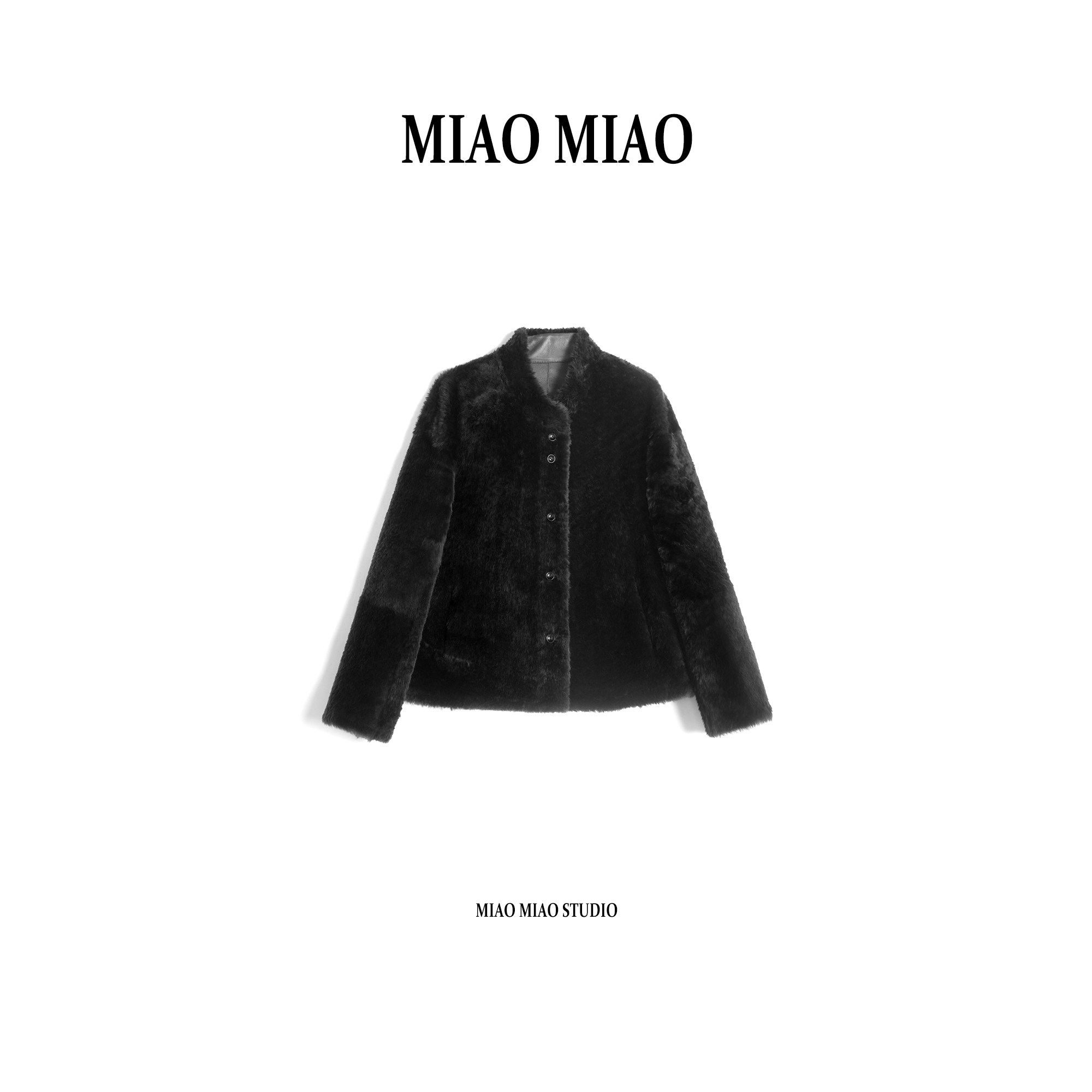 【墨临霜】徐淼淼秋冬穿搭时尚保暖皮毛一体绵羊皮气质皮草VC1430