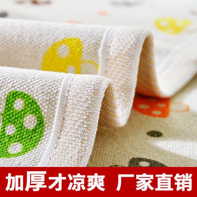 200*210cm天津老帆布凉席1.5米1.8米 2.0米双人床加厚夏季空调席