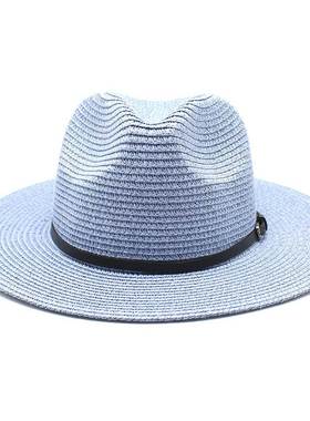 20-color summer foldable wide flat brim straw for sunhat