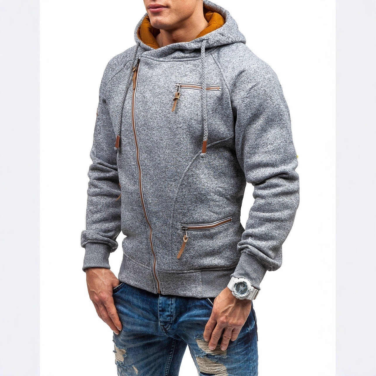 menclothes新款男式连帽