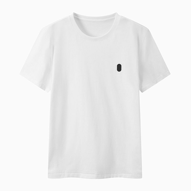 thumbnail for RLLPANDA Couple Multicolor Trademark Embroidery Logo T-shirt