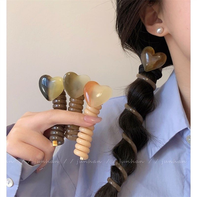 可爱少女!果冻爱心泡泡辫发绳z!日系简约马尾头绳少女电话线发圈,户外/登山/野营/旅行用品,旅行发卡,淘宝优惠券,粉丝福利购,淘宝优惠卷