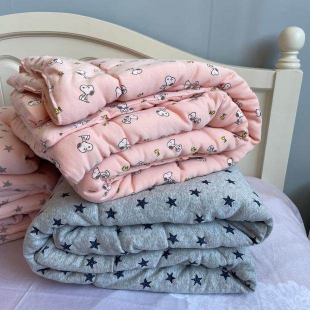 针织棉宝宝儿童被子冬被冬天t棉被芯厚保暖空调春秋被单人120*150,床上用品,化纤被,淘宝优惠券,粉丝福利购,淘宝优惠卷