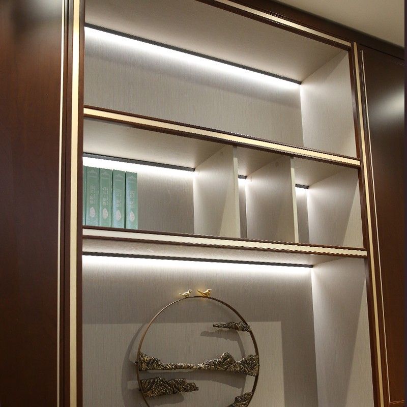 免开槽橱柜灯lhed柜底灯厨房酒柜层板衣柜开门即亮人体感应灯带条