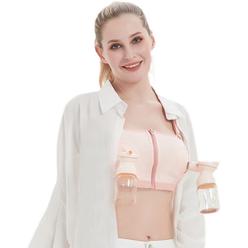 薄款免扶手吸g奶器文胸罩免扶吸乳哺乳胸衣固定带纯棉亲肤大码内