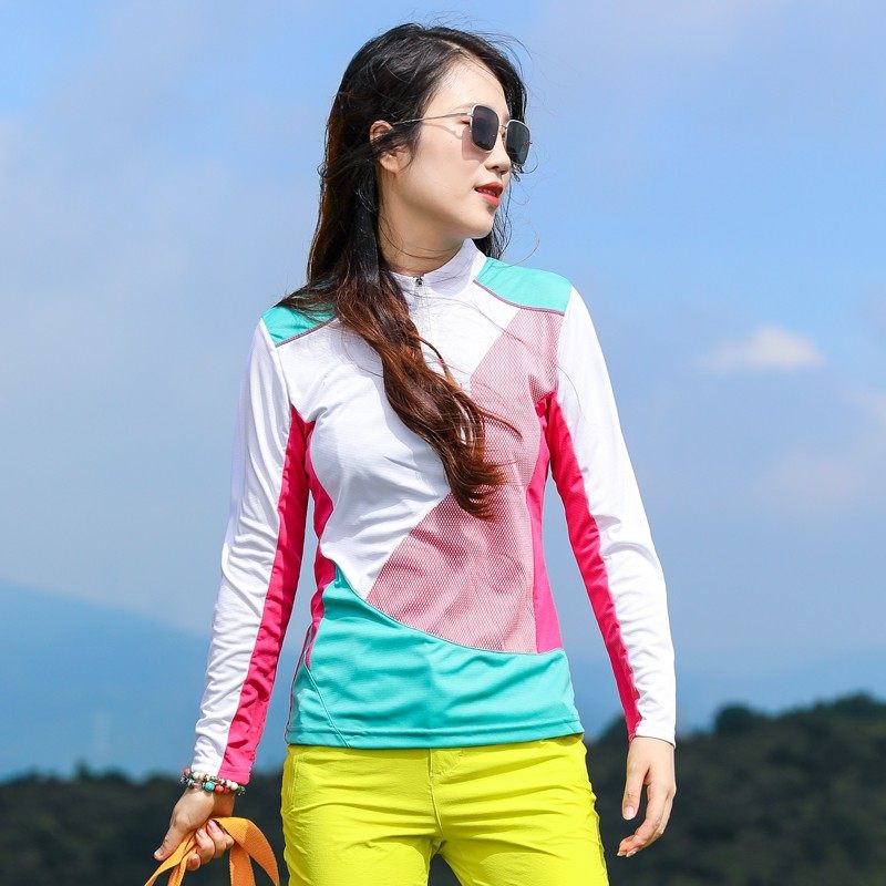 户外速干衣女长袖T恤衫修身显z瘦吸汗透气防晒徒步登山运动快干衣,户外/登山/野营/旅行用品,速干T恤,淘宝优惠券,粉丝福利购,淘宝优惠卷
