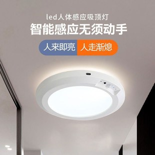 免安装充电款感应灯led人体红外吸顶灯过道走廊楼梯遥控玄关楼道