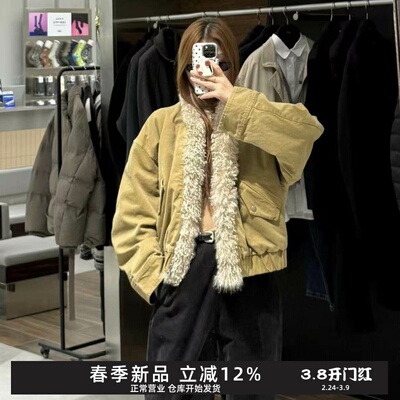 新品羽绒服休闲复古毛领