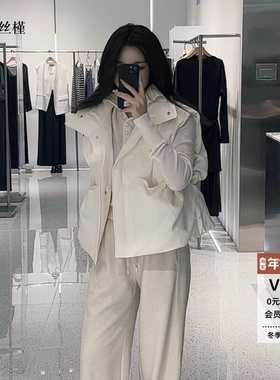 ariosee艾诺丝槿2025新款官方旗舰店冬装立领羽绒服马甲AR004001