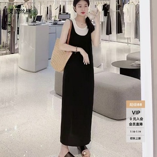 ariosee艾诺丝槿官方旗舰店2025春夏季 连衣裙女50439552 新款 无袖