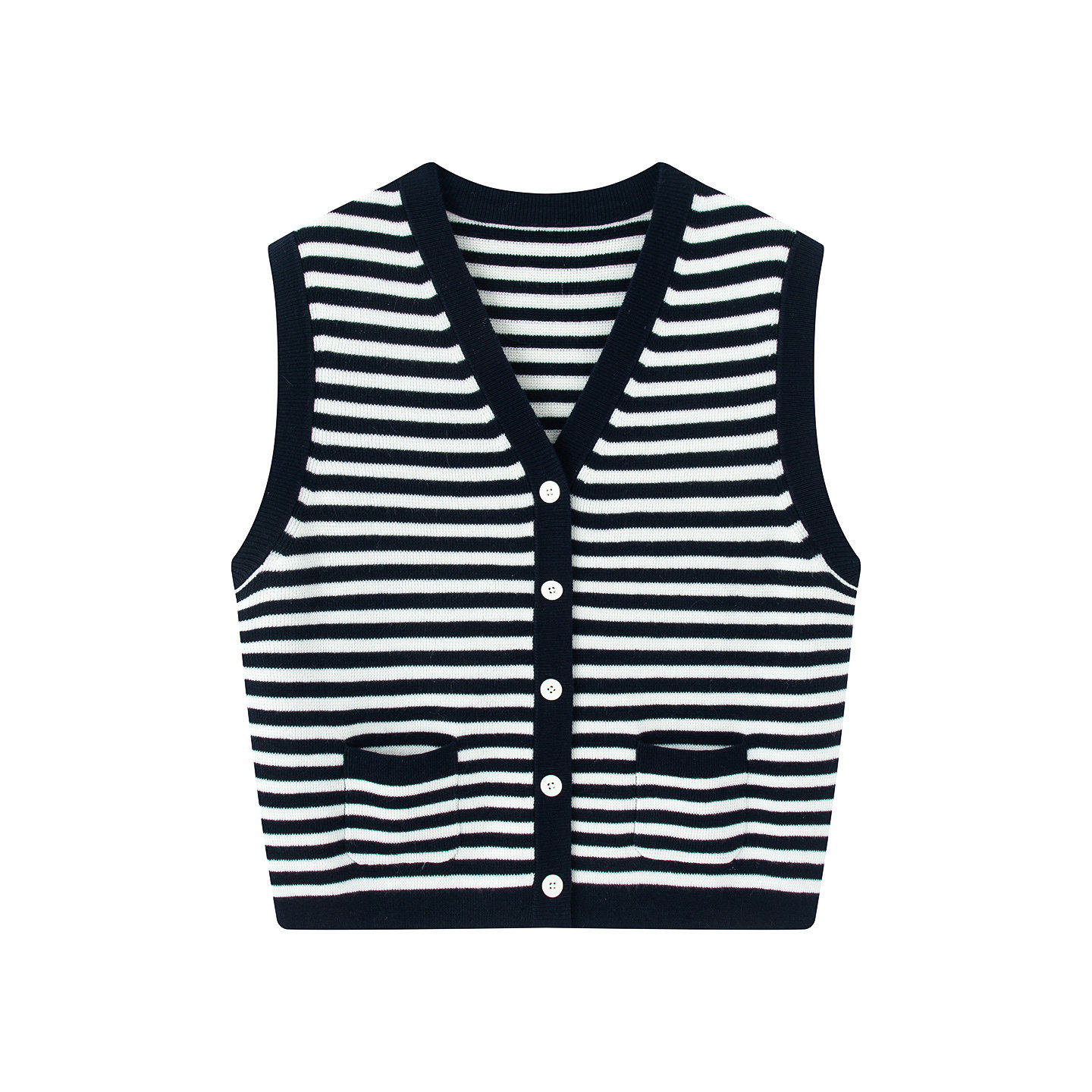 ariosee艾诺丝槿官方旗舰店2026春款条纹V领马甲针织开衫L367153,女装/女士精品,毛针织衫,淘宝优惠券,粉丝福利购,淘宝优惠卷