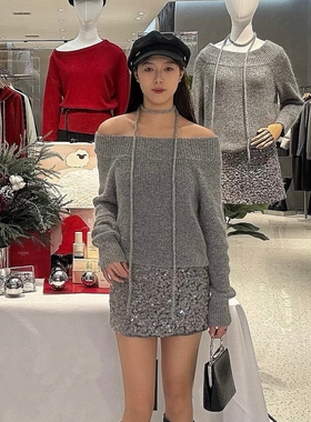 ariosee艾诺丝槿官方旗舰店正品2026春装新款圆领收腰针织衫1199