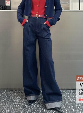 ariose艾诺丝槿2026春新款官方旗舰店时尚休闲直筒阔腿裤BR321150