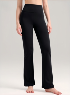 Beira Mia女士超高腰运动紧身喇叭裤芯吸四面弹瑜伽裤 | AV03JSCK