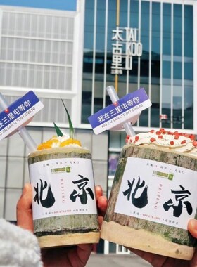 优质网红竹筒奶i茶杯竹筒杯竹筒饭香薰蜡烛杯竹杯子冰淇淋杯杯定