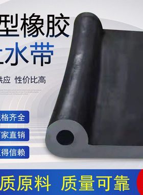 橡胶止水带P型止水橡皮封板止水条p20p25p30p35p40P45p50闸门防水