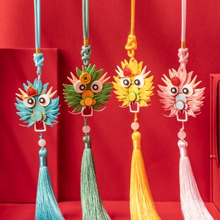 2024龙手工diy车挂衍纸材料包自制中国风文化暖心礼物新年挂饰