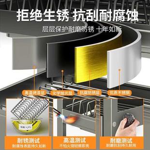 碗碟收纳架厨房碗架沥水碗盘置物架家用碗筷收纳盒多功能双层碗柜