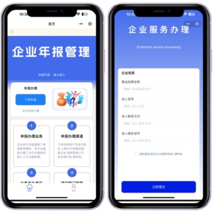 企业年报代办申报系统个体工商户年报注销小程序搭建源码部署开发