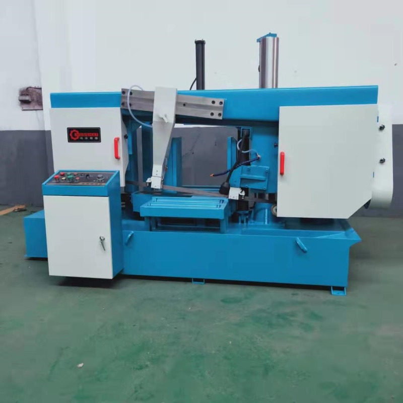 斜锯架带锯床GB4250/600/700角钢扁铁槽钢带锯床铝型材切割机重型
