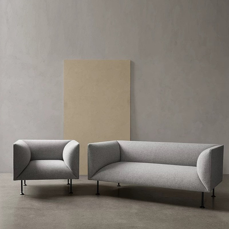 北欧简约布艺MENU沙发组合港式ins风创意沙发高脚休闲设计师家具