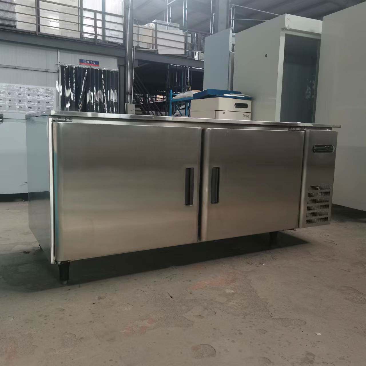 不锈钢拉门工作台厨房设备商用操作台家用400升冰箱