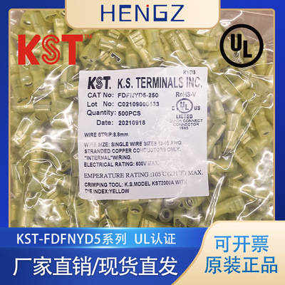 健和兴KST/FDFNYD5-187(8)/FDFNYD5-250全绝缘尼龙带铜套公母端子
