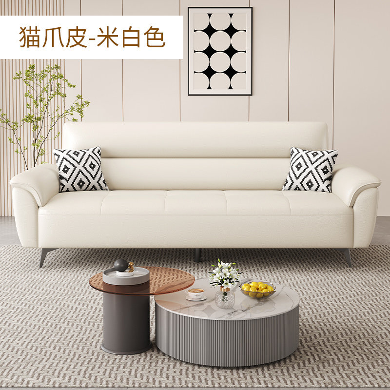 现代简约布艺沙发绒布双三人猫抓皮公寓出租屋可折叠沙发床两用棉