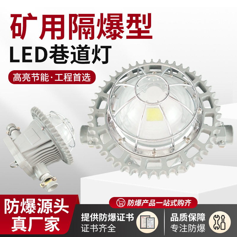煤矿/硐室/巷道/隧道36瓦圆形防爆灯 DGS36/127L(A)矿用LED巷道灯