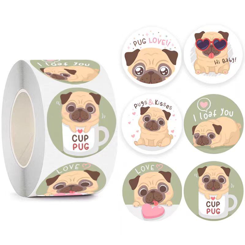 可爱卡通贴纸不干胶标签封口