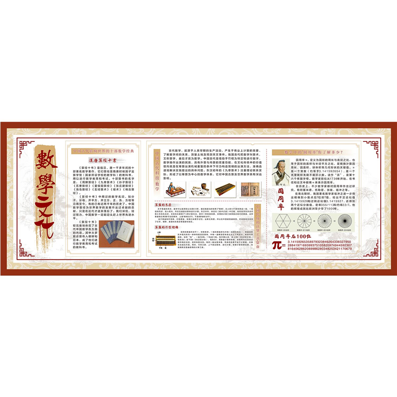 数学文化祖冲之海报展板校园文化祖冲之墙贴墙纸装饰画,个性定制/设计服务/DIY,写真/海报印制,淘宝优惠券,粉丝福利购,淘宝优惠卷