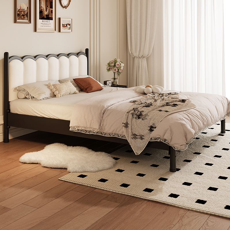 呈冠毓复式碳素钢架双人铁艺床