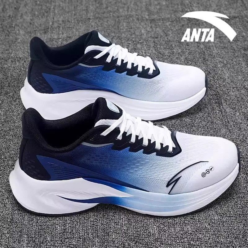 安踏男鞋跑步鞋2026新款春季软底跑鞋初中生青少年毒刺6代运动鞋