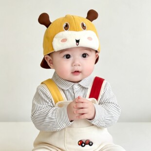 前后两戴小童秋季可爱小蜜蜂棒球帽婴幼儿男女宝宝超萌遮阳帽ⅡⅡ