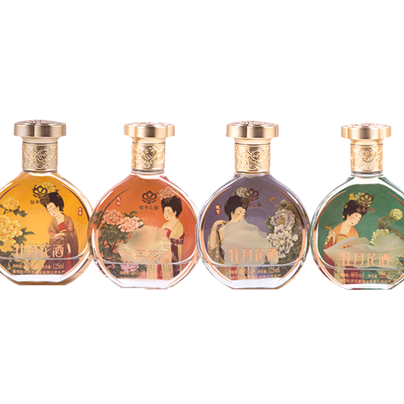 特产礼物牡丹花酒125ml/瓶小酒版