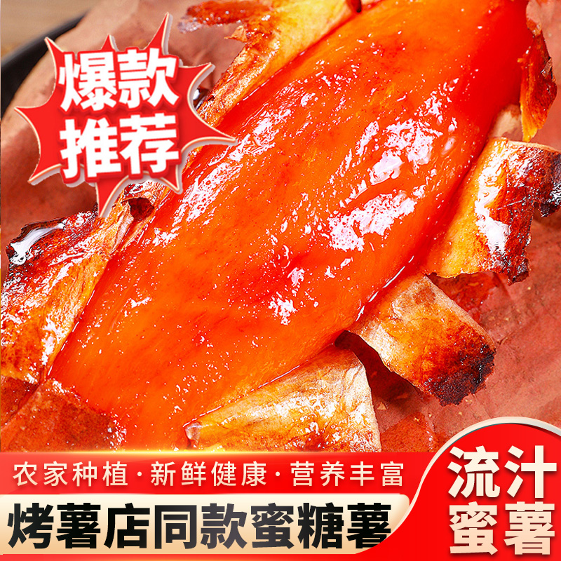 沙地龙九蜜薯红薯新鲜番薯农家现发烤地瓜山芋紫薯自种黄心包邮 5