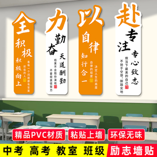 决战 中考初中考班级文化墙贴学校教室布置高中学生励志标语装饰