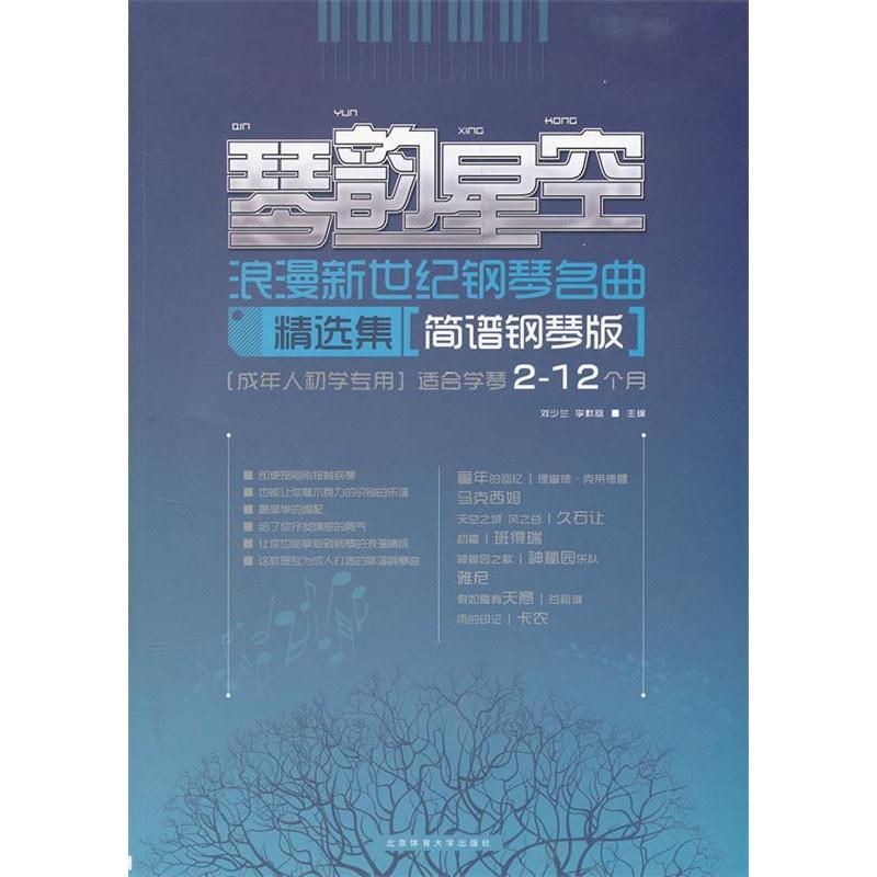 正版琴韵星空-浪漫新世纪钢琴名曲精选集:简谱钢琴版