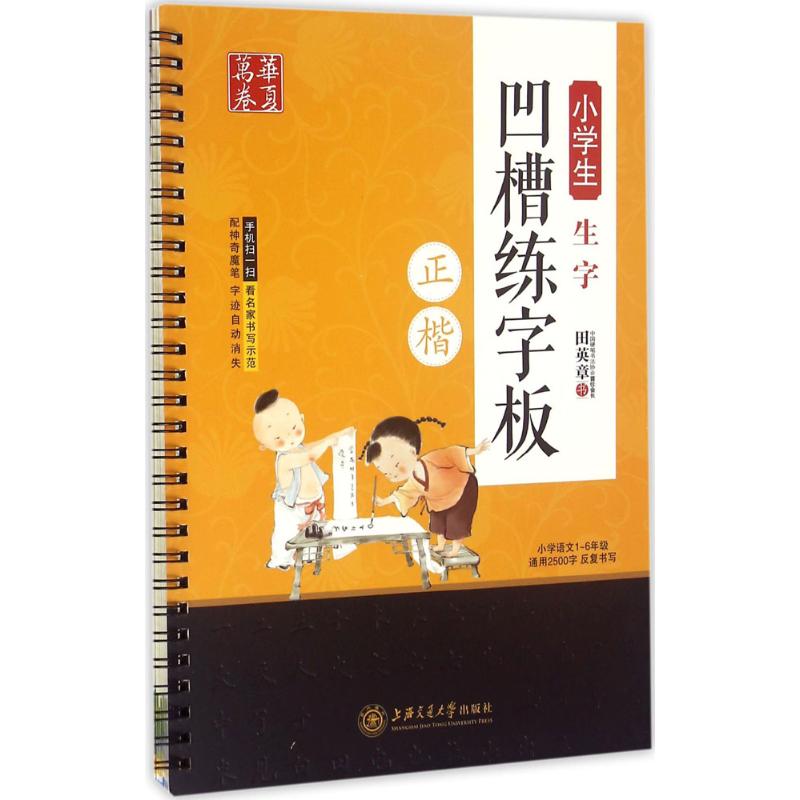 正版小学生生字凹槽练字板