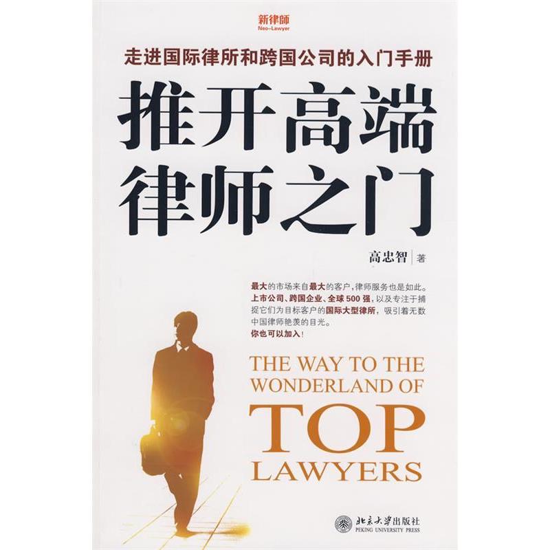 正版推开高端律师之门--走进国际律所和跨国公司的入门手册