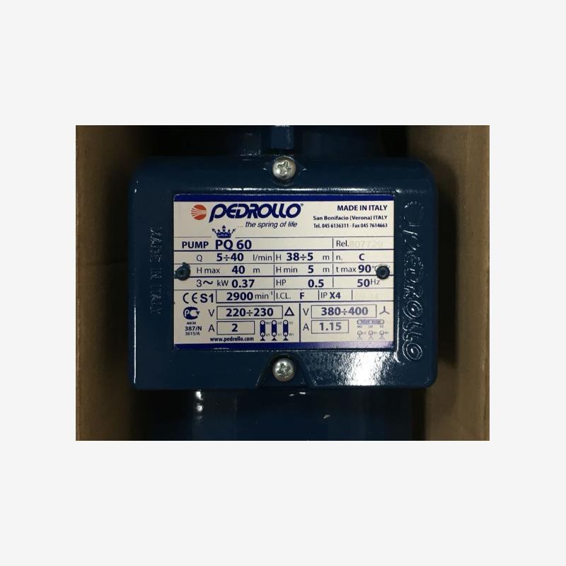 新款水泵PQM60 PQ60意大利PEDROLLO倍得龙 高压循环水泵220V包邮