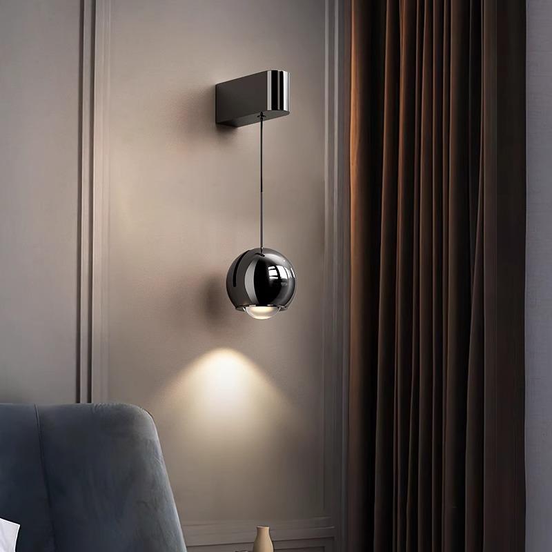 升降壁灯卧室床头吊现代简