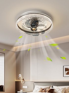 励昌家装灯饰意式极简轻奢吸顶风扇灯高端主卧房间客厅餐厅高级感