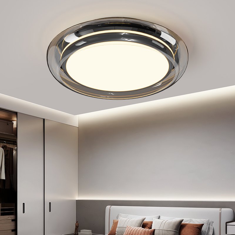 现代简约吸顶灯意式风简约轻奢房间主灯主卧室吸顶灯