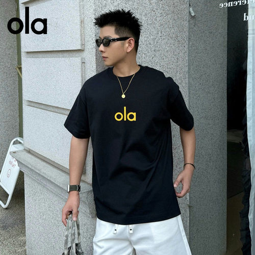 OLA CENT官方奥特莱斯夏季2026年新款短袖T恤男女情侣装纯棉上衣