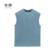衣尚 马甲背心 单叠穿半高领小盖袖 100%山羊绒 纯绒背心女26新款