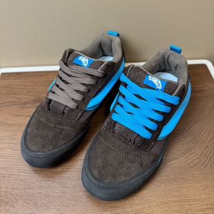 knu skool黑棕色胖胖面包鞋男女复古时尚蓝棕运动休闲鞋滑板鞋