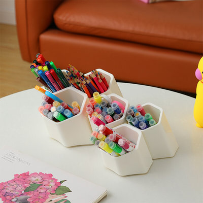 创意可挂墙式笔筒学生办公室宿舍桌面大容量多功能儿童文具收纳盒