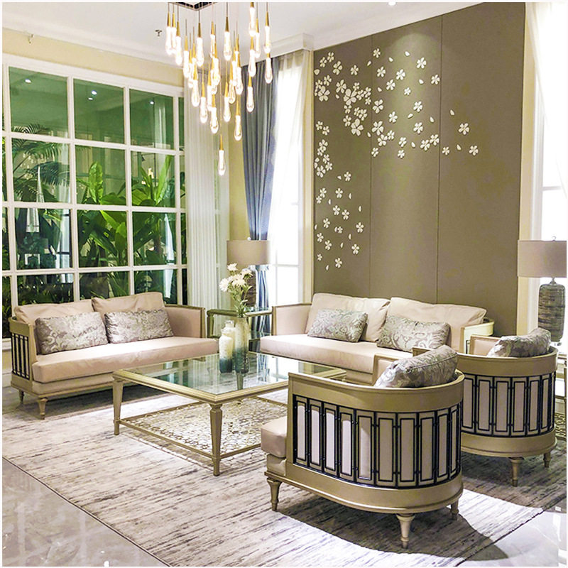 美式轻奢沙发客厅小户型组合布艺实木沙发别墅三人位轻奢沙发制做,电子元器件市场,电线扎带/束线带,淘宝优惠券,粉丝福利购,淘宝优惠卷